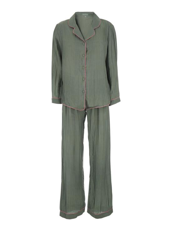 26SS 더 로즈 이비자 수트 팬츠 PIJAMASETWITHBAG GREEN