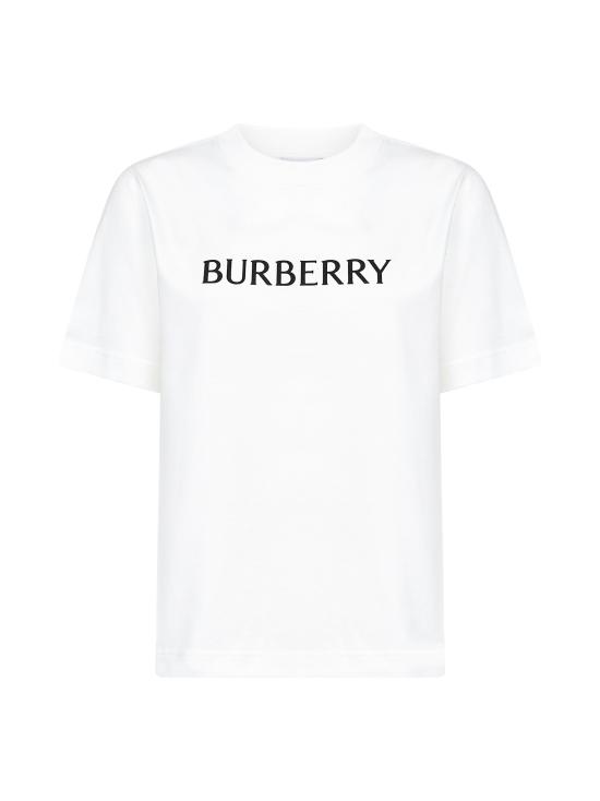 26SS 버버리 로고 코튼 티셔츠 8118978 B7078 WHITE