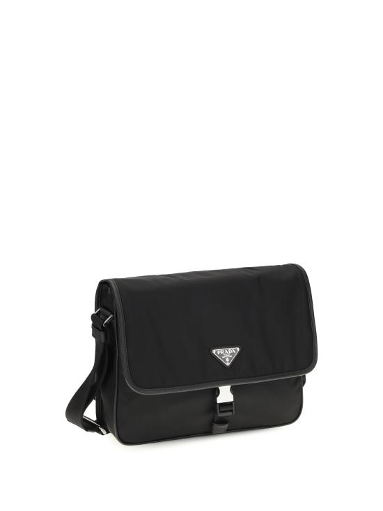 26FW 프라다 리나일론 사피아노 레더 숄더백 2VD087VOOO2DMH BLACK - PRADA