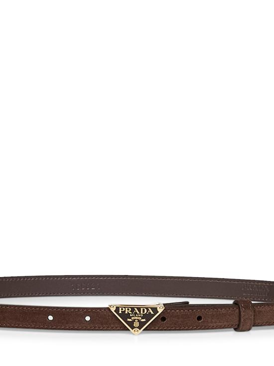  프라다 사피아노 트라이앵글 로고 벨트 1CC621054F0003 BROWN - PRADA