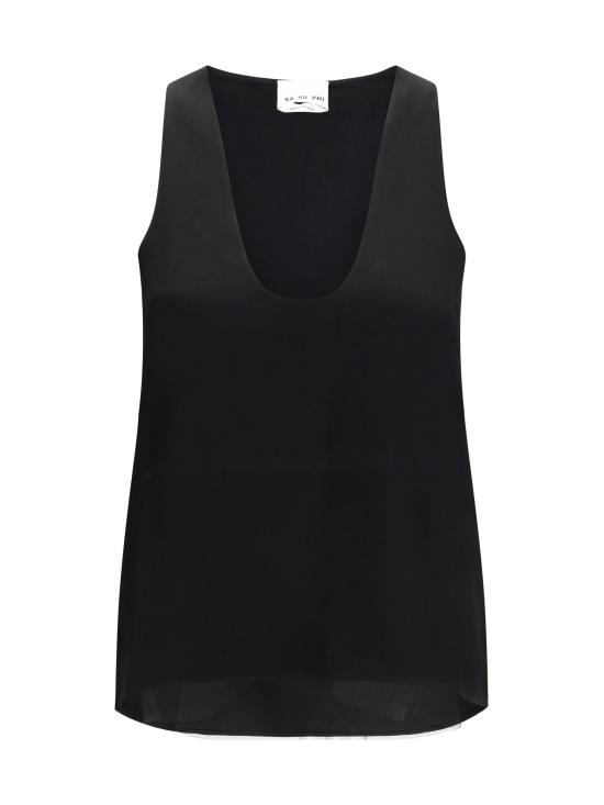 25FW 사 수 파이 민소매 티셔츠 W25400 BLACK - SA SU PHI