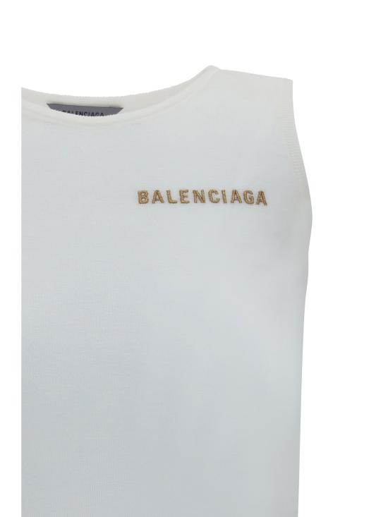 26FW 발렌시아가 민소매 티셔츠 A000JDT3465 WHITE - BALENCIAGA