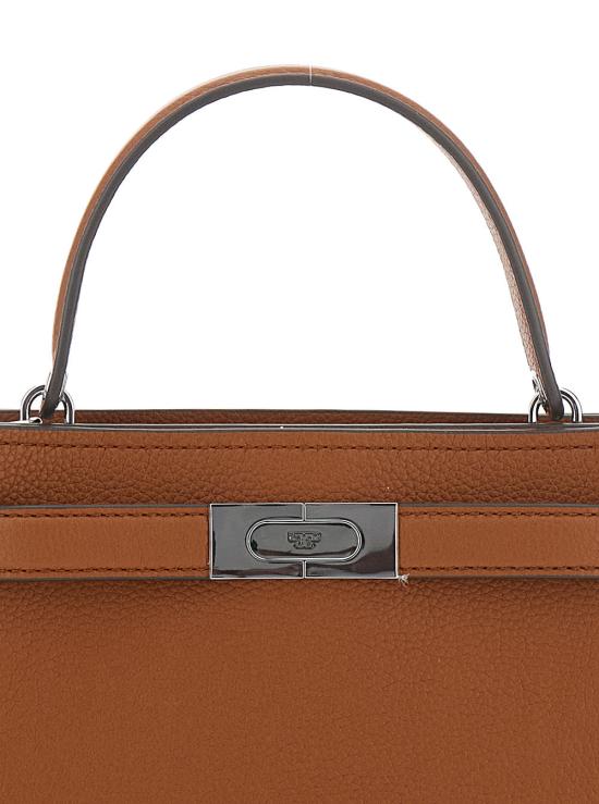 26SS 토리버치 리 라지윌 미니 탑 핸들백 175603 BROWN - TORY BURCH
