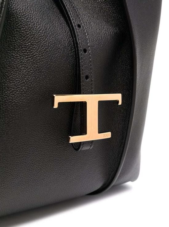 26SS 토즈 T 타임리스 미니 쇼핑백 XBWTSBA0300Q8E BLACK - TODS