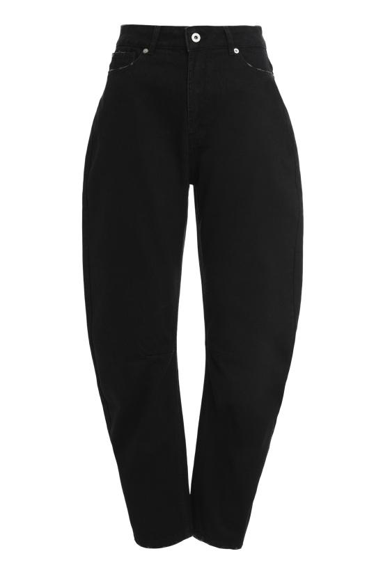  하프보이 데님 팬츠 HFW241WBPN161 BLACK - HALFBOY