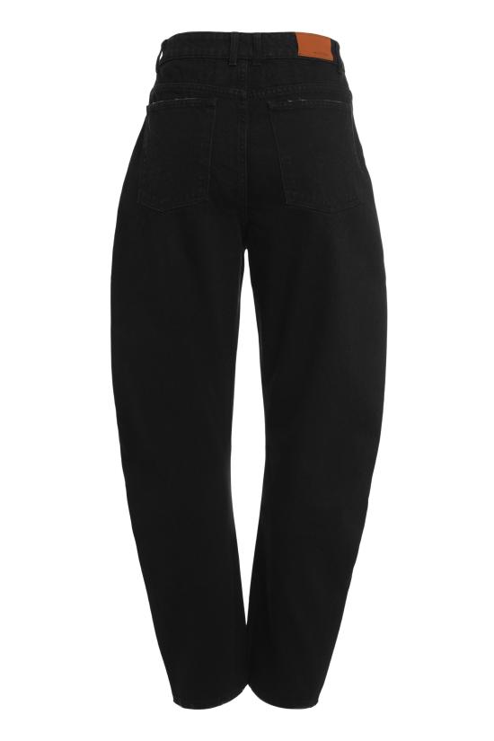  하프보이 데님 팬츠 HFW241WBPN161 BLACK