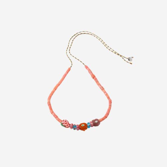 26SS 소르베 목걸이/팬던트 MIXEDGLASSBEAD PINK - SORBET