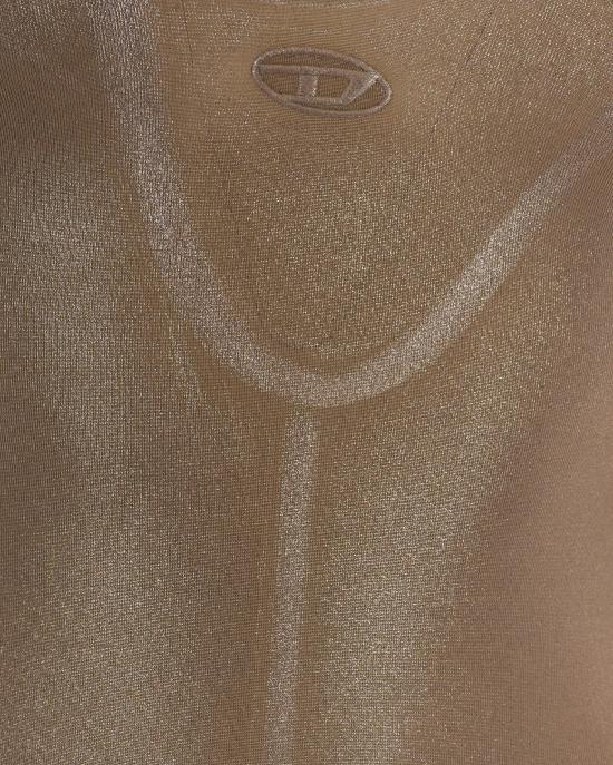 26FW 디젤 바디수트 티셔츠 A24078 BEIGE - DIESEL