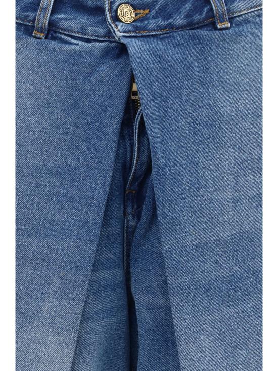 26FW 발망 데님 팬츠 HF1MH060DG26 BLUE - BALMAIN