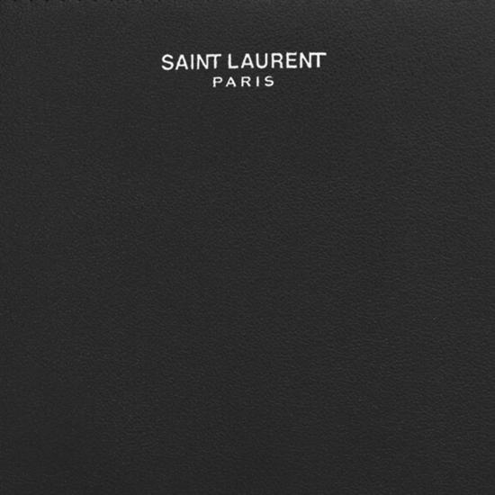 26SS 생로랑 로고 이스트/웨스트 반지갑 396307 BLACK - SAINT LAURENT