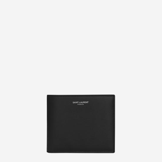 26SS 생로랑 로고 이스트/웨스트 반지갑 396307 BLACK - SAINT LAURENT