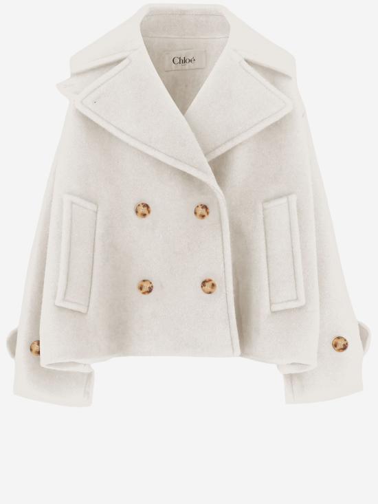26FW 끌로에 코트 CH25AMA96952 WHITE