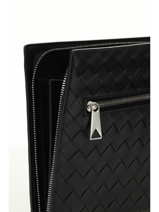 26FW 보테가베네타 스몰 인트레치아토 도큐먼트 케이스 693675V2E41 BLACK - BOTTEGA VENETA