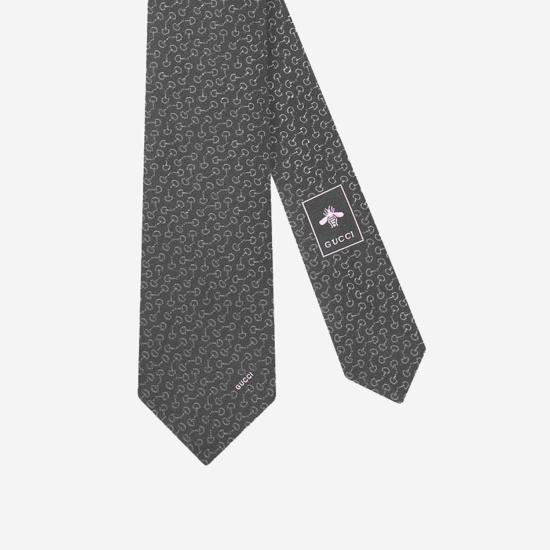 25FW 구찌 넥타이 848551 GRAY