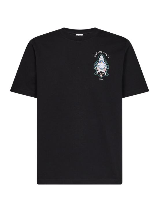 26FW 카사블랑카 탑 MPF26JTS00102 HOTELEMBLEM BLACK