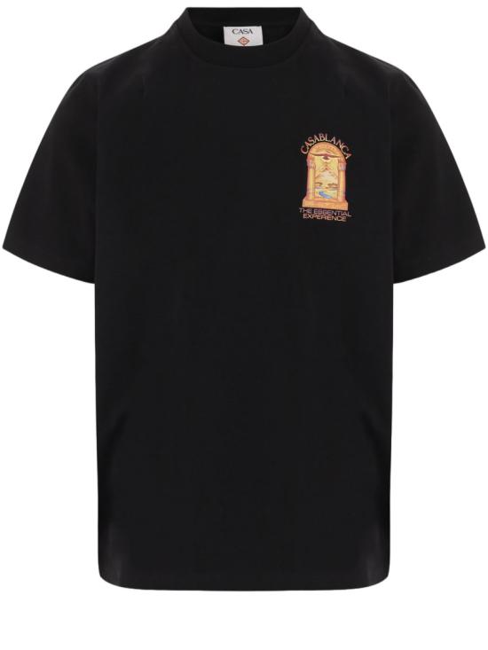 26FW 카사블랑카 반팔 티셔츠 MAW26JTS00113 Black