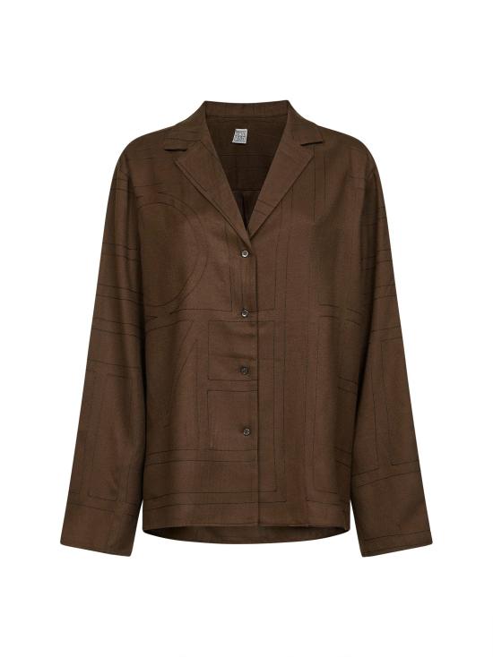 26SS 토템 셔츠 251WRT976FB0080 034 BROWN - TOTEME
