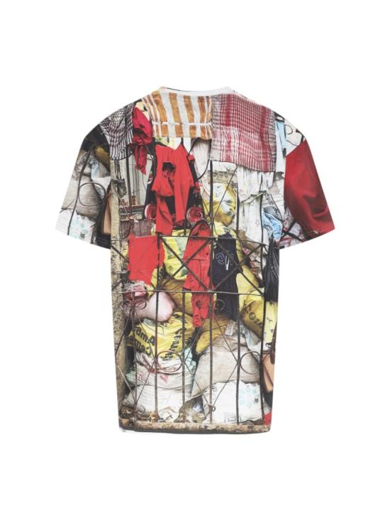 26FW 비비안웨스트우드 자수 로고 크롭 코튼 반팔 티셔츠 3G010018 J00C7O301 Red - VIVIENNE WESTWOOD