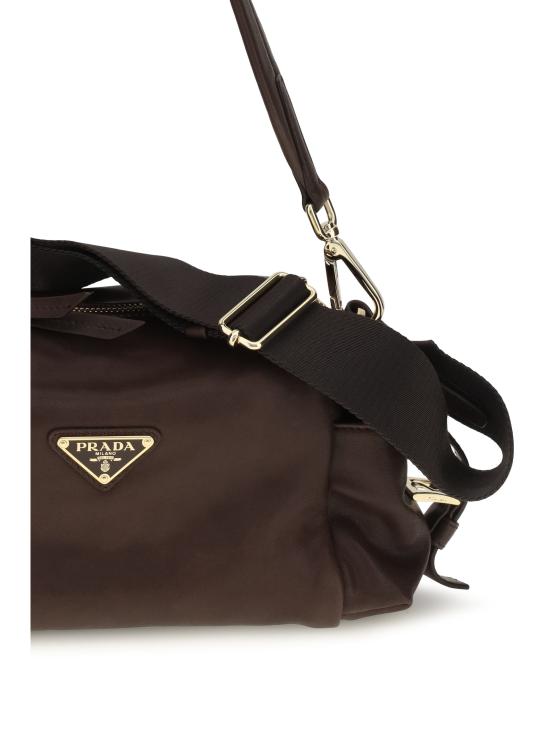 26FW 프라다 익스플로어 스몰 리나일론 및 가죽 숄더백 1BH232VNOO2DX8 BROWN - PRADA