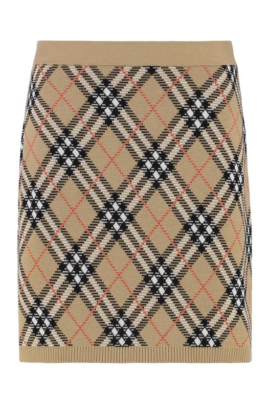 25FW 버버리 체크 울 스커트 8110604 BEIGE