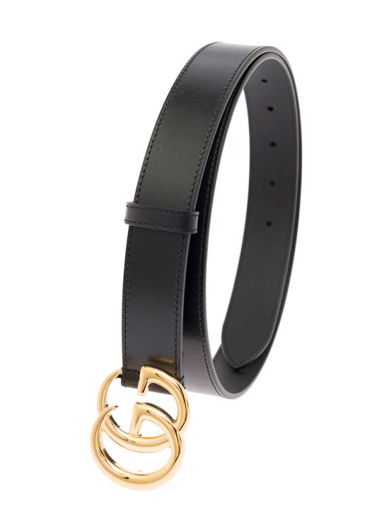 26SS 구찌 GG 마몽 씬 벨트 414516 BLACK - GUCCI