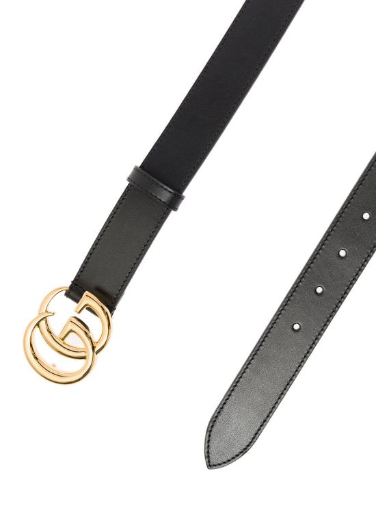 26SS 구찌 GG 마몽 씬 벨트 414516 BLACK - GUCCI