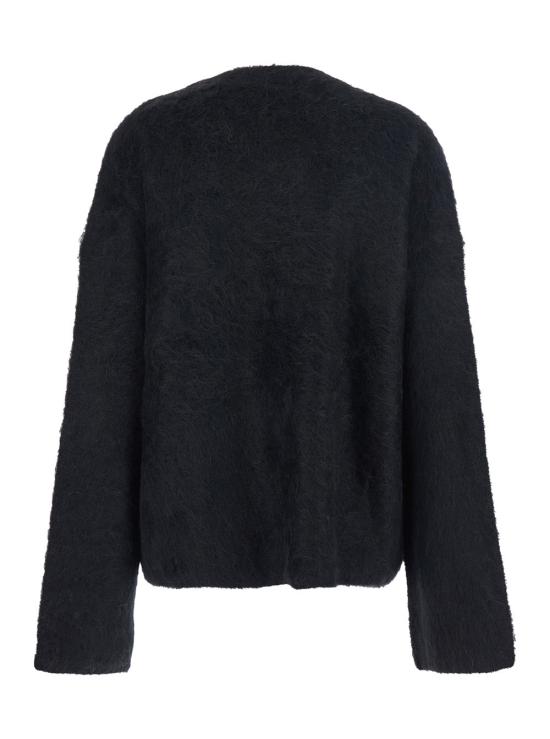25FW 토템 박시 알파카 니트 244WRT873YA0106 BLACK - TOTEME