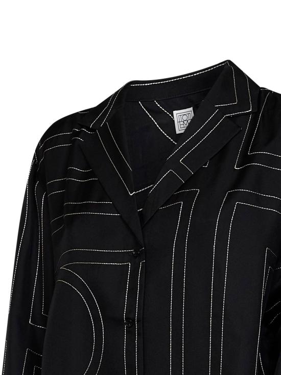 26FW 토템 셔츠 263WRT0881FB0704 001 BLACK - TOTEME