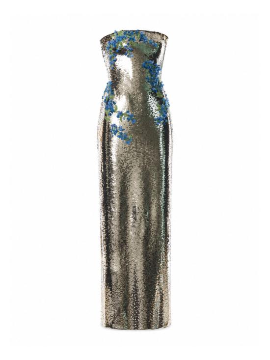  Monique Lhuillier 원피스 26314 SILVER