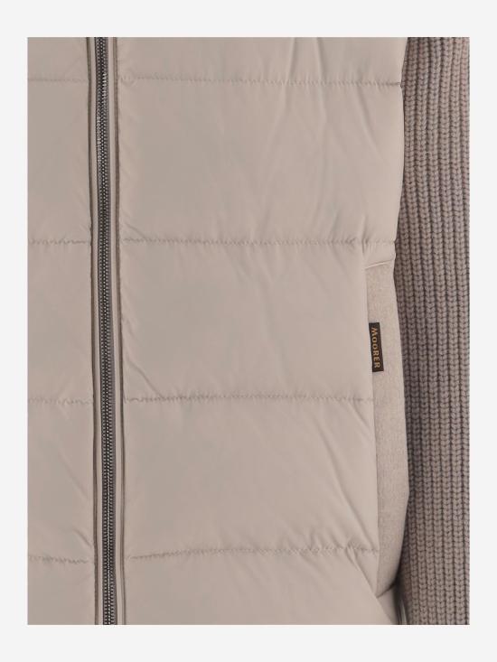 26FW 무레르 알로리 LSM 다운 패디드 니트 자켓 ALLORILSM BEIGE - MOORER