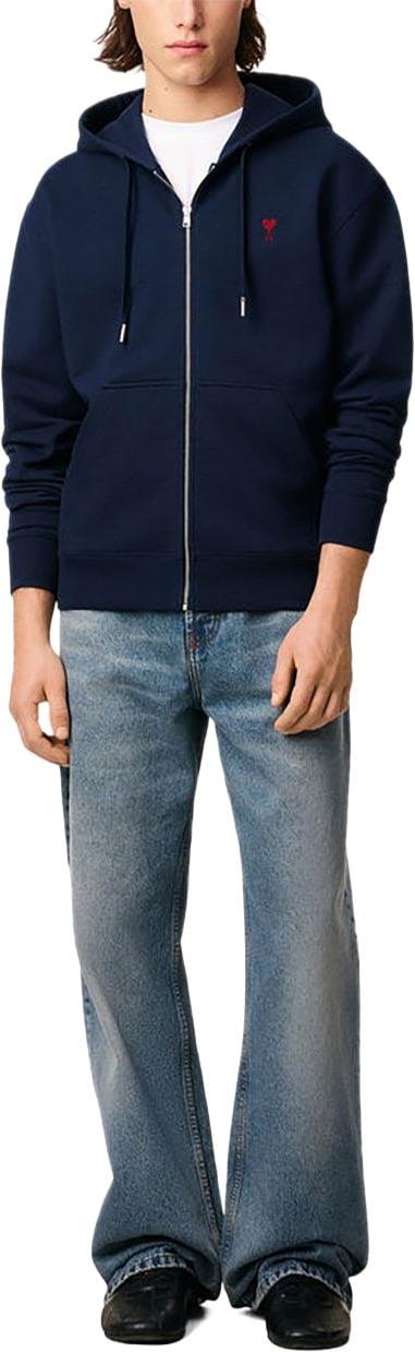 26FW 아미 후드 티셔츠 15824748413214 NAVY - AMI
