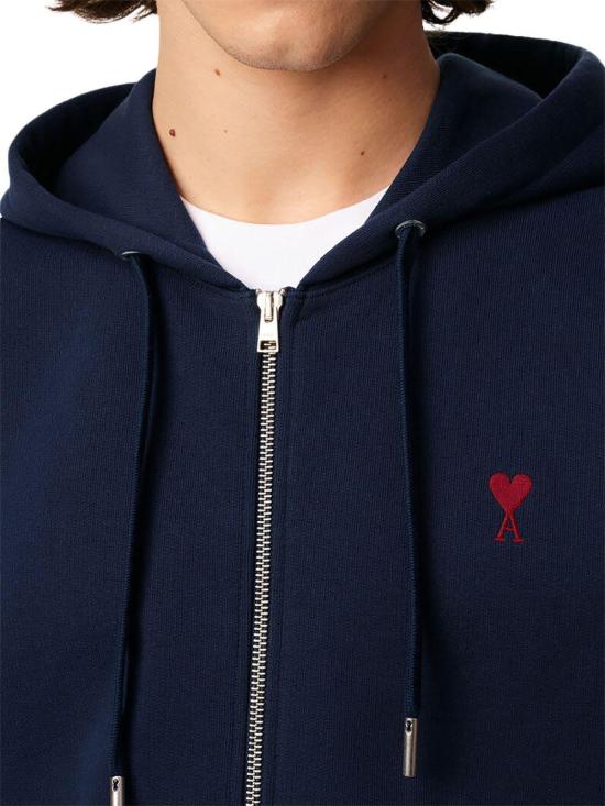 26FW 아미 후드 티셔츠 15824748413214 NAVY - AMI