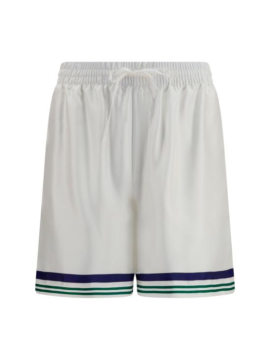 26FW 카사블랑카 숏팬츠 MPF26TR39901 WHITE - CASABLANCA