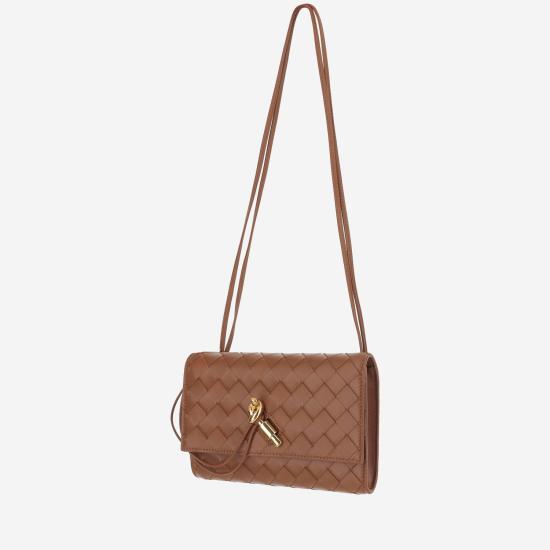 26FW 보테가베네타 안디아모 파우치 온 스트랩 836940 BROWN - BOTTEGA VENETA