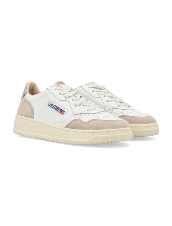 26FW 오트리 메달리스트 로우 레더 스니커즈 AULWLS75 WG WHITE GOLD - AUTRY