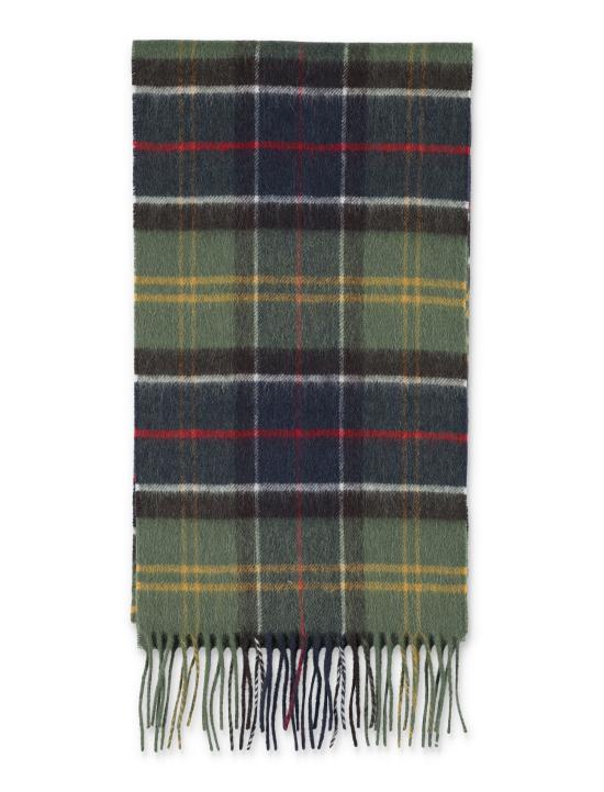 26FW 바버 울 캐시미어 타탄 스카프 USC0002 TN11 GREEN CHECK