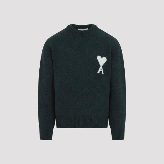 26FW 아미 ADC 크루넥 스웨터 UKS836KN0135 A279 DARK GREEN - AMI