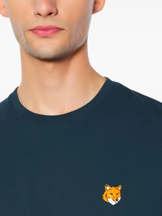 26SS 메종키츠네 폭스 헤드 레귤러 티셔츠 PM00107KJ7026 0413 CLASSIC NAVY - MAISON KITSUNE
