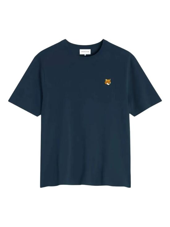 26SS 메종키츠네 폭스 헤드 레귤러 티셔츠 PM00107KJ7026 0413 CLASSIC NAVY - MAISON KITSUNE