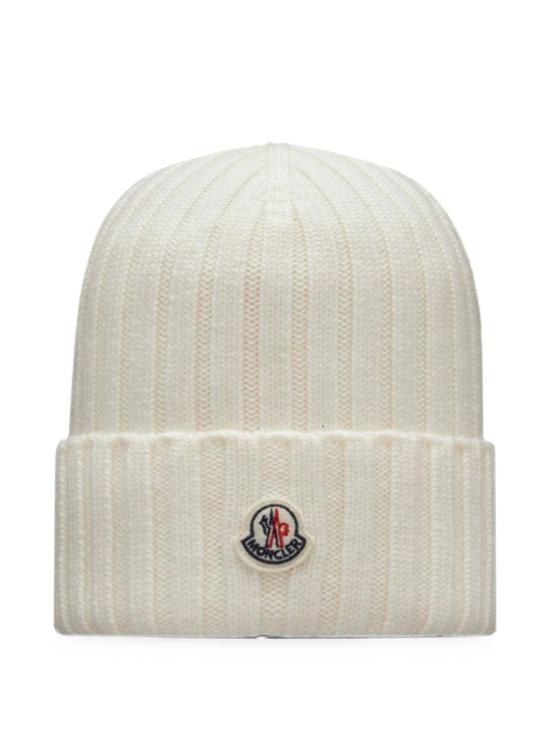 26FW 몽클레어 울 비니 3B00036A9327 030 WHITE - MONCLER