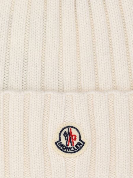 26FW 몽클레어 울 비니 3B00036A9327 030 WHITE - MONCLER
