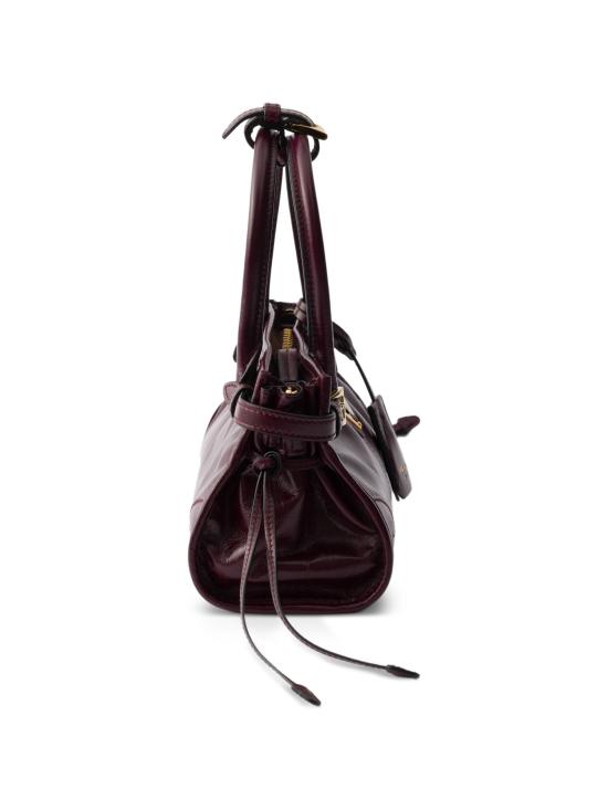 26FW 프라다 보니 미니 가죽 핸드백 1BA486OOM2CYR F0LV7 BURGUNDY - PRADA