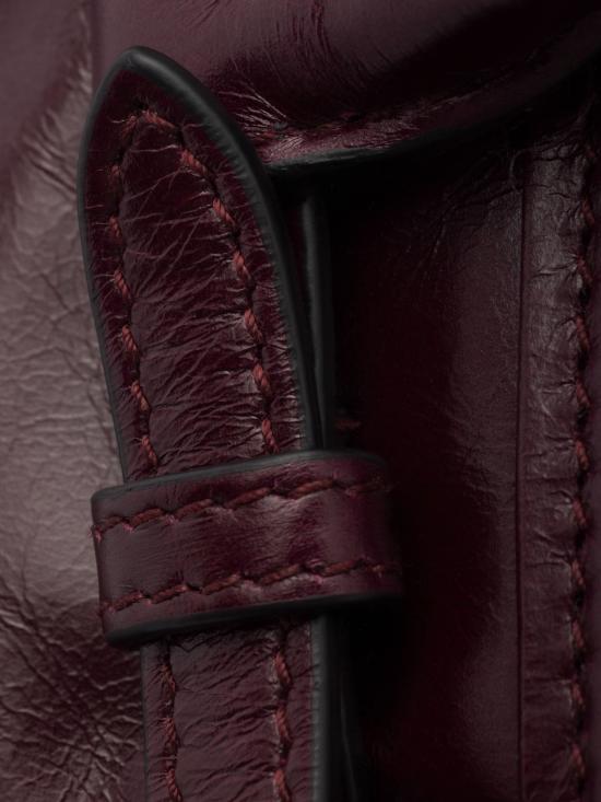 26FW 프라다 보니 미니 가죽 핸드백 1BA486OOM2CYR F0LV7 BURGUNDY - PRADA