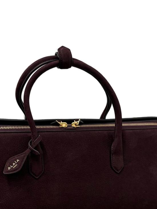 26FW 알라이아 토트백 AA1L1016CA214SUE 332 BURGUNDY - ALAIA