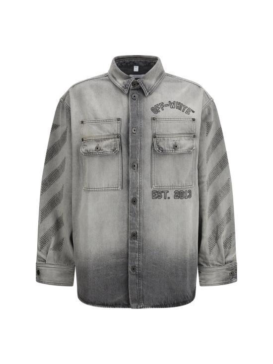 26SS 오프화이트 셔츠 44MYD05VS26D003020 GRAY - OFF WHITE