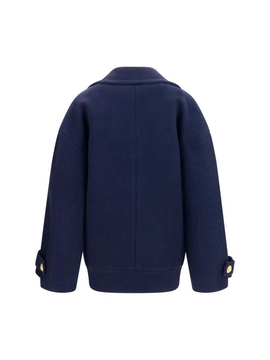 26FW 발망 코트 HF1UA205WC70 NAVY - BALMAIN