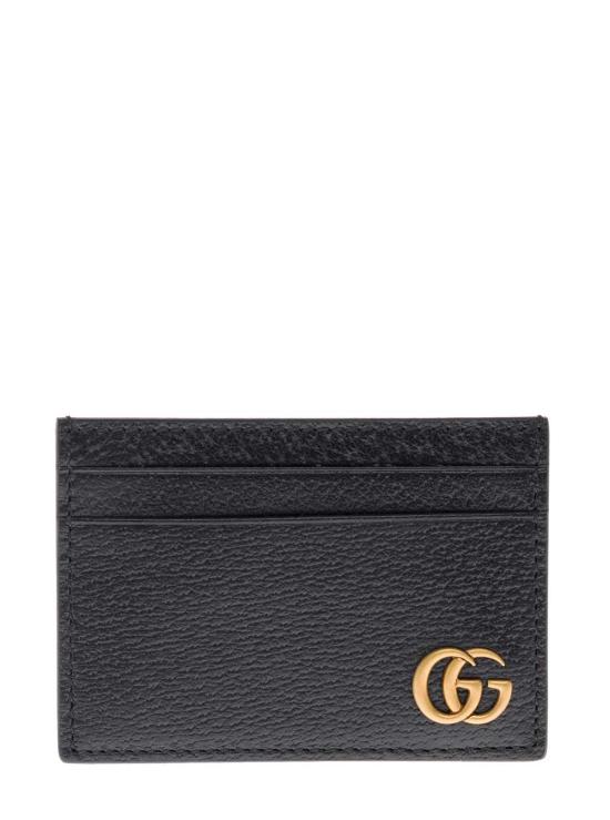 26SS 구찌 GG 마몽 레더 머니 클립 436022 BLACK