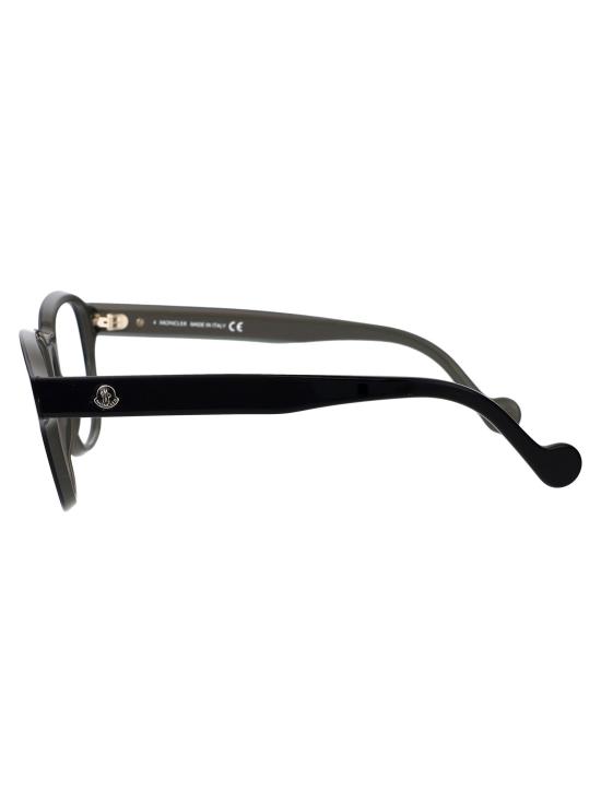  몽클레어 로고 템플 메탈 프레임 안경 ML5156 BLACK - MONCLER