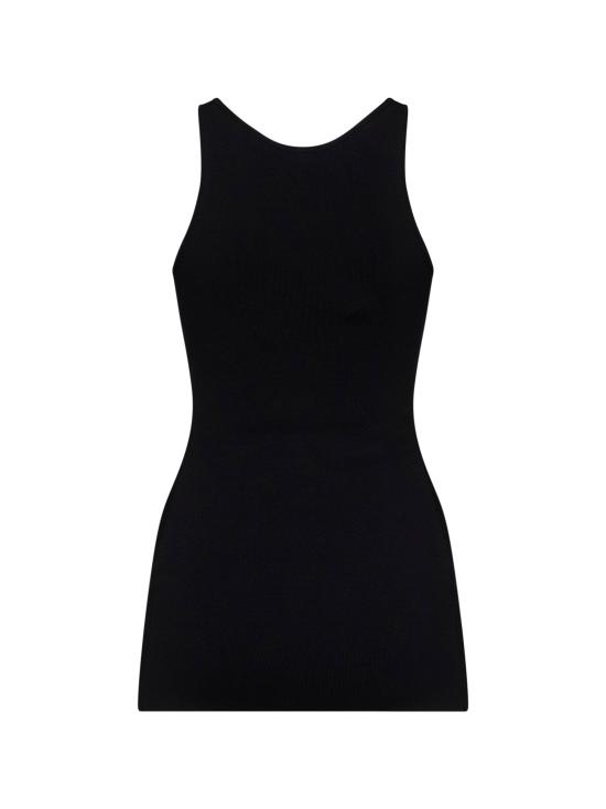 26FW 토템 민소매 티셔츠 263WRT0832YA0187 001 BLACK - TOTEME
