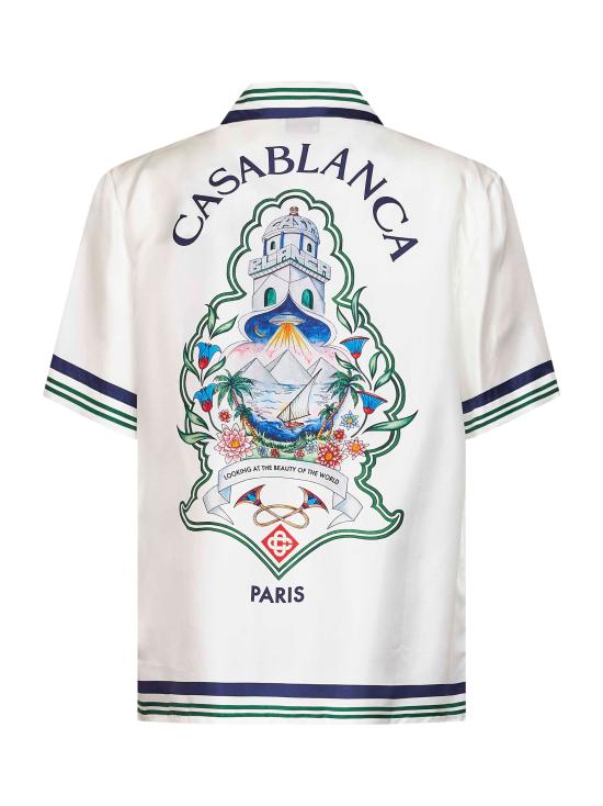 26FW 카사블랑카 셔츠 MPF26SH00301 HOTELEMBLEM WHITE - CASABLANCA